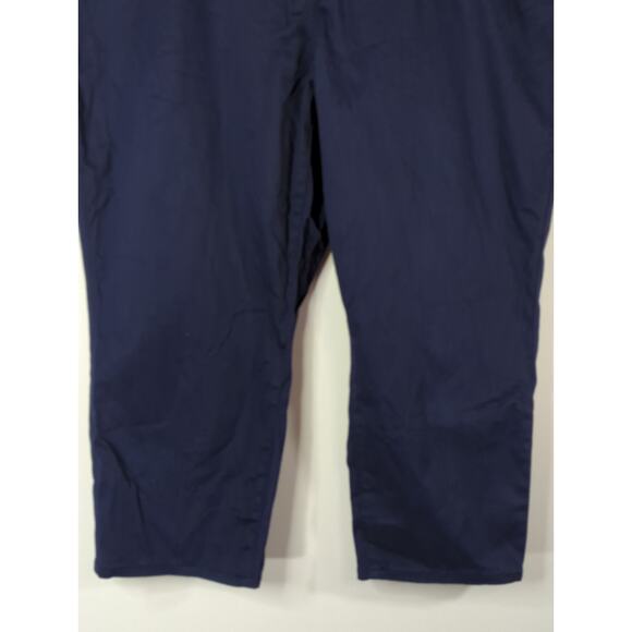 Chico's Navy Blue Slim Leg Cropped Pants Women's Size 16P Mid Rise Casual Career - Picture 3 of 10